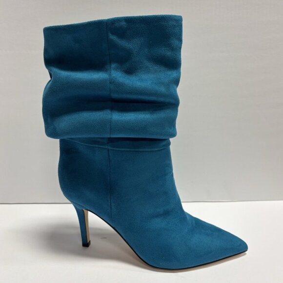 Nine West Women’s Slouch 2, Blue Mid Calf Boots, Size 8 M - Picture 1 of 7